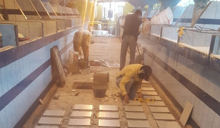 SE CONCLUYEN TRABAJOS EN EL MERCADO 10 DE NOVIEMBRE