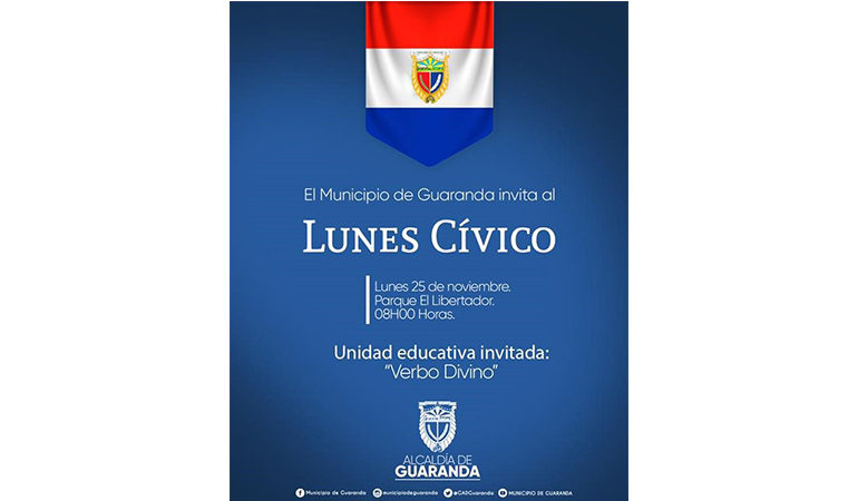 LUNES CÍVICO POR EL DÍA INTERNACIONAL DE LA NO VIOLENCIA CONTRA LA MUJER