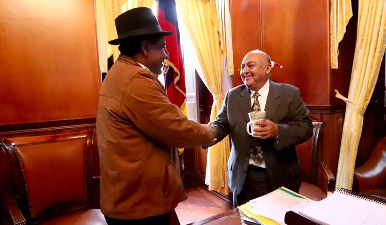 VISITA PROTOCOLAR DEL GOBERNADOR DE LA PROVINCIA BOLÍVAR