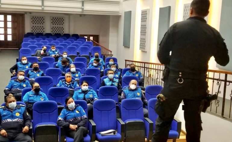 AGENTES MUNICIPALES DE CONTROL, SE CAPACITARON EN EL MANEJO DE ARMAS NO LETALES