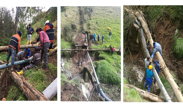 Se restablece servicio de Agua Potable en Guaranda