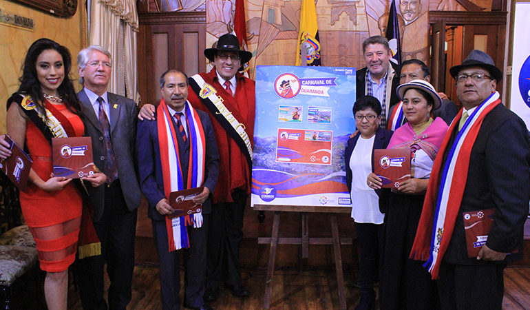 Circula la primera emisión postal conmemorativa “Carnaval de Guaranda- Patrimonio Intangible de la Nación”