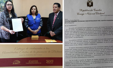 ALCALDE RAMSSES TORRES RECIBIÓ RECONOCIMIENTO POR PARTE DEL CNE-DELEGACIÓN PROVINCIA DE BOLÍVAR
