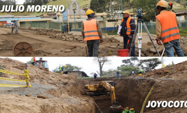 AVANZA TRABAJOS DE ALCANTARILLADO Y SANEAMIENTO PLUVIAL EN JOYOCOYO Y JULIO MORENO