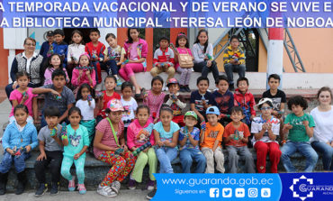 LA TEMPORADA VACACIONAL Y DE VERANO SE VIVE EN LA BIBLIOTECA MUNICIPAL “TERESA LEÓN DE NOBOA”