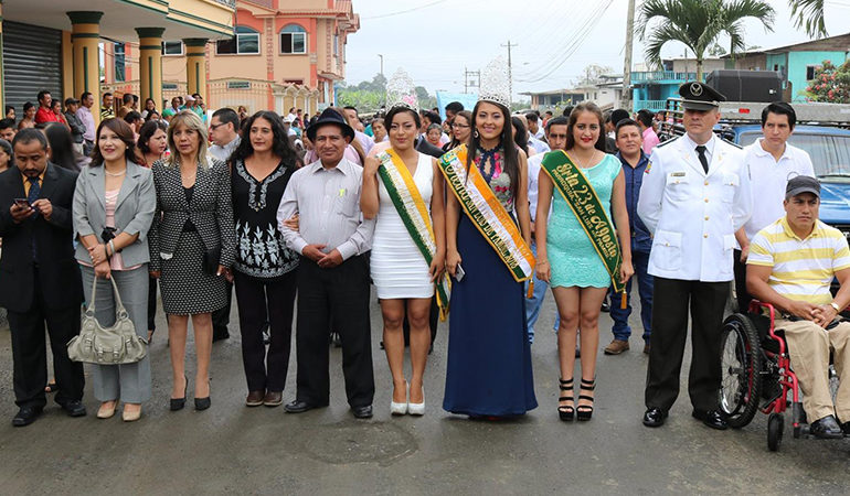 VICEALCALDE PRESIDE ACTOS CÍVICOS DE ANIVERSARIO DE LA PARROQUIA SAN LUIS DE PAMBIL