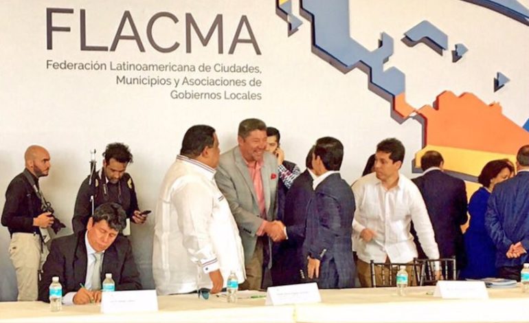 ALCALDE DE GUARANDA CUMPLE DELEGACIÓN INTERNACIONAL DE AME