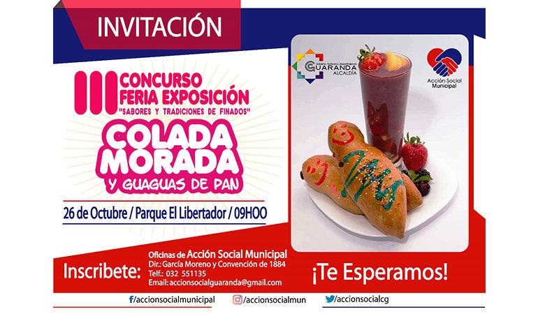 BASES DEL CONCURSO “SABORES Y TRADICIONES DE FINADOS” COLADA MORADA Y GUAGUAS DE PAN
