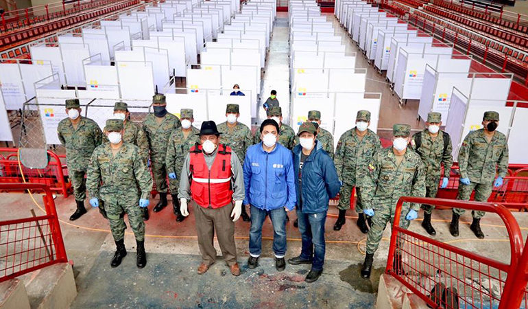 ALCALDÍA GESTIONÓ LA DONACIÓN DE CAMAS Y BIOMBOS PARA ALOJAMIENTOS TEMPORALES