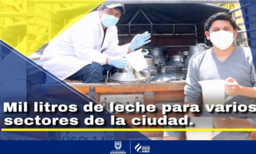 EN GUARANDA, CONTINÚA LA DONACIÓN DE ALIMENTOS A SECTORES VULNERABLES