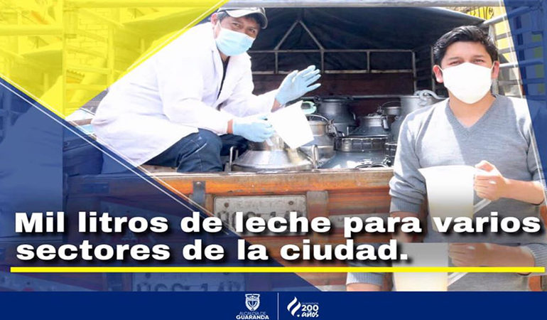 EN GUARANDA, CONTINÚA LA DONACIÓN DE ALIMENTOS A SECTORES VULNERABLES