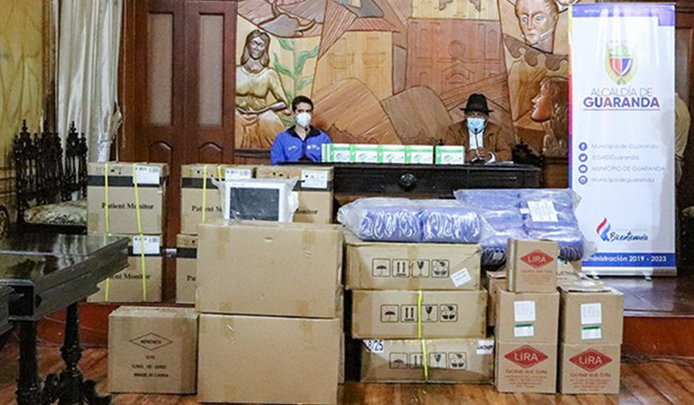 GAD GUARANDA ENTREGA 5.000 PRUEBAS RÁPIDAS DE COVID-19 A LA DIRECCIÓN DISTRITAL DE SALUD