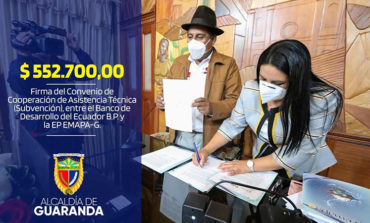 ALCALDÍA DE GUARANDA, EMAPA-G Y BDE FIRMAN CONVENIO DE ASISTENCIA TÉCNICA
