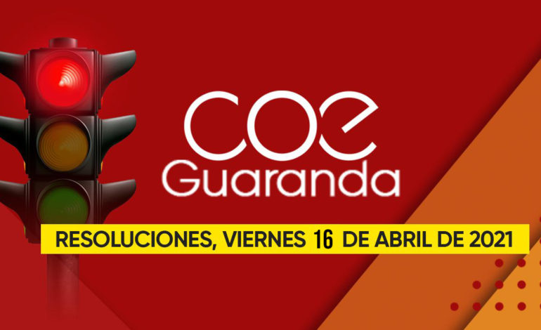 COE GUARANDA MANTIENE SEMÁFORO ROJO EN EL CANTÓN