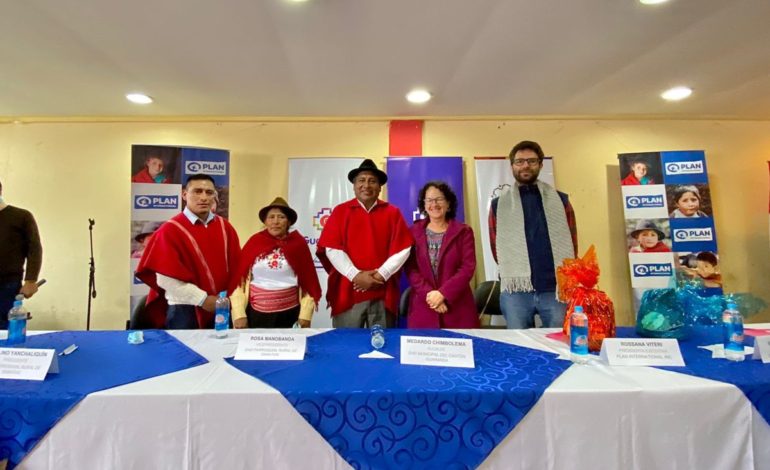 Fundación REDNI y Plan Internacional firmaron convenio para combatir la desnutrición crónica infantil en simiatug y fortalecer el proyector “Niños con Futuro” de la Alcaldía de Guaranda