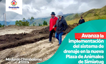 ALCALDE, MEDARDO CHIMBOLEMA CONSTATÓ AVANCES EN LA PLAZA DE RASTROS DE SIMIATUG