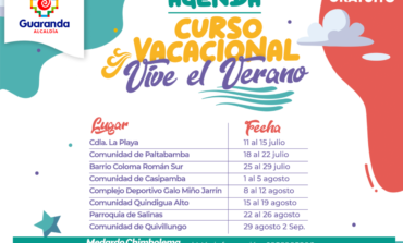 Agenda del Curso Vacacional "Vive el Verano 2022"