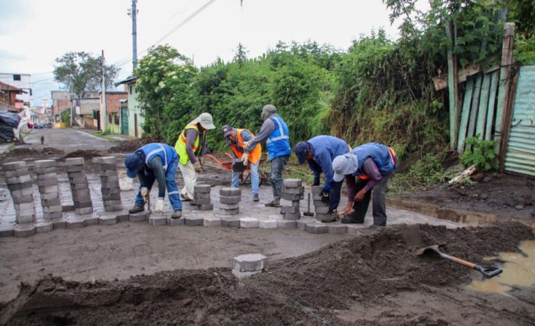 INICIAMOS TRABAJOS DE ADOQUINADO EN EL BARRIO NUEVA GENERACIÓN