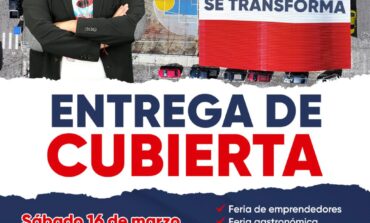 ENTREGA DE LA CUBIERTA EN EL BARRIO 9 DE OCTUBRE