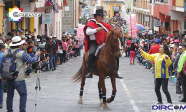 Galo Vásconez Del Salto, hizo su entrada oficial como Taita Carnaval 2017