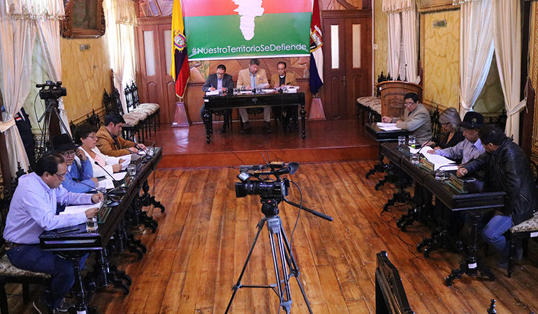 CONCEJO MUNICIPAL DE GUARANDA RESPALDA POR UNANIMIDAD MEDIDAS DE AUSTERIDAD ANUNCIADAS POR PRESIDENTE LENÍN MORENO Y APOYA ACCIONES GUBERNAMENTALES