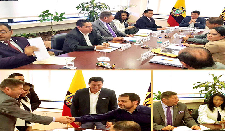 ALCALDE TORRES EN SESIÓN EJECUTIVA DE AME SOLICITA AL MINISTRO GRANDA CONSIDERE LA EJECUCIÓN DEL PASO LATERAL PARA GUARANDA