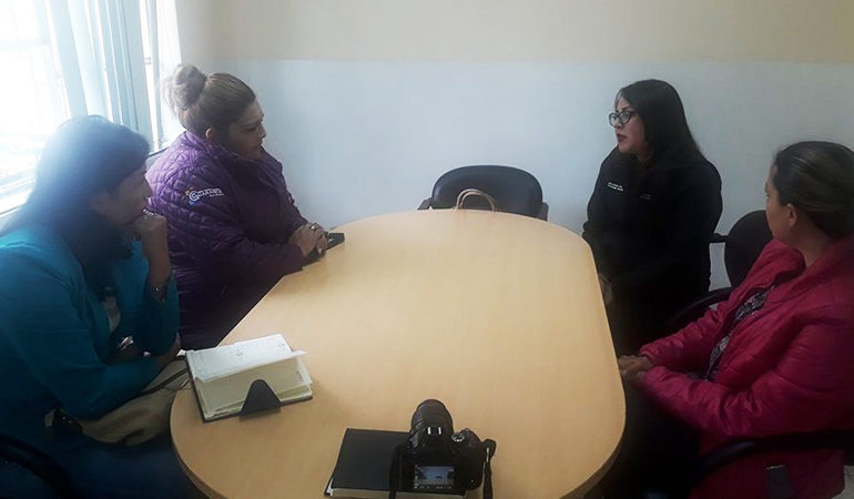 PRESIDENTA DE ACCIÓN SOCIAL DE GUARANDA VISITA CASA DE ACOGIDA