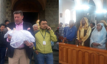 MASHI ALCALDE TORRES PARTICIPA EN EL PASE DEL NIÑO ORGANIZADO POR LOS FUNCIONARIOS DE TALLERES DEL GADC-G