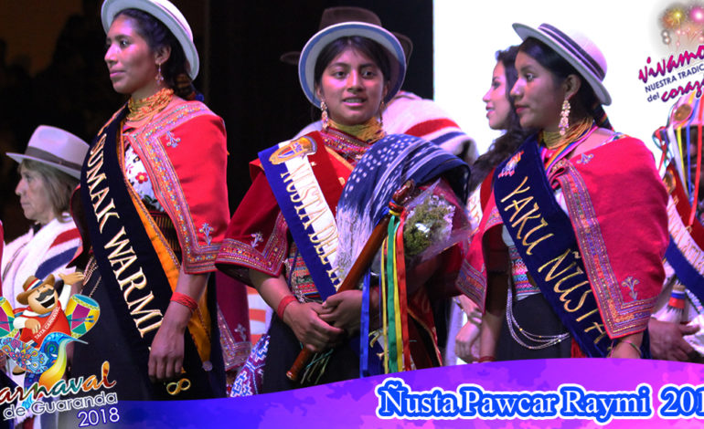 SE ELIGIÓ A LA ÑUSTA DEL PAWKAR RAYMI 2018