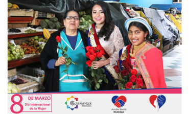 REINA DE GUARANDA Y ÑUSTA DEL PAWKAR RAYMI SE HICIERON PRESENTES EN EL DÍA INTERNACIONAL DE LA MUJER