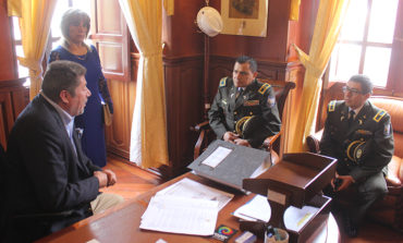 ALCALDE RECIBE LA VISITA PROTOCOLAR DEL NUEVO COMANDANTE DE LA POLICÍA SUBZONA BOLÍVAR No.2