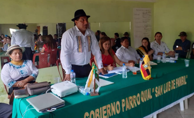 MUNICIPIO DE GUARANDA Y GAD DE LA PARROQUIA SAN LUIS DE PAMBIL TRABAJAN EN PRESUPUESTO PARTICIPATIVO 2019