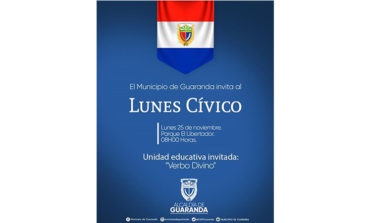 LUNES CÍVICO POR EL DÍA INTERNACIONAL DE LA NO VIOLENCIA CONTRA LA MUJER
