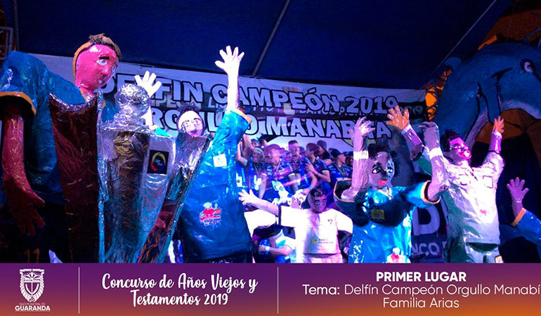 EL Municipio de Guaranda premia a los mejores monigotes de años viejos 2019