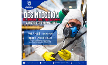 MUNICIPIO EFECTÚA DESINFECCIÓN DE ESPACIOS PÚBLICOS