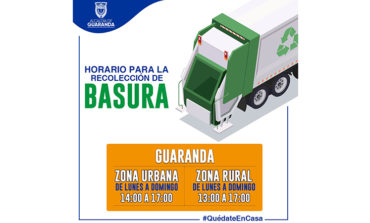 HORARIOS DE RECOLECCIÓN DE BASURA EN GUARANDA