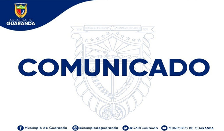 EL GOBIERNO AUTÓNOMO DESCENTRALIZADO DEL CANTÓN GUARANDA INFORMA