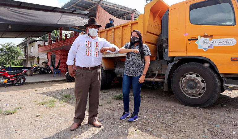 ALCALDÍA DE GUARANDA COORDINA LA ENTREGA DE KITS ALIMENTICIOS CON GADS PARROQUIALES