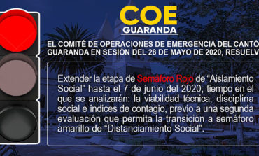 COE GUARANDA RESUELVE EXTENDER SEMÁFORO ROJO