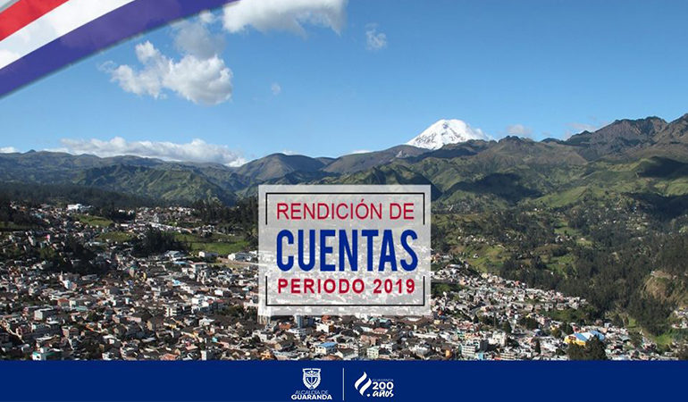 ALCALDE DE GUARANDA RINDE CUENTAS A LA CIUDADANÍA