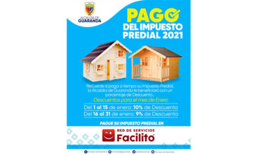 INICIA PAGO DE IMPUESTO PREDIAL 2021
