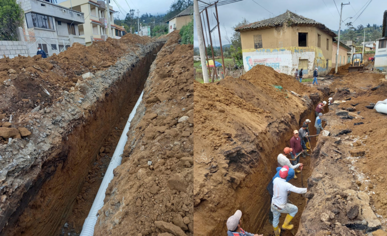 Inició la obra de instalación del alcantarillado sanitario en la comunidad “Casipamba”