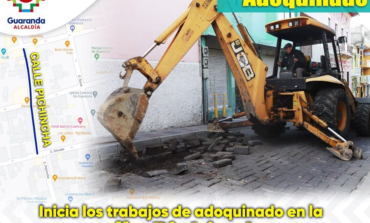 INICIA INTERVENCIÓN PREVIO AL ADOQUINADO EN LA CALLE PICHINCHA