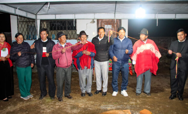 ENTREGA DEL NUEVO SISTEMA DE AGUA PARA CONSUMO HUMANO EN LA COMUNIDAD DE LANZA CHICO